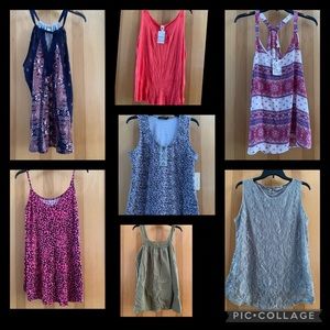 Lot of 7 Camisoles/Tanks from Various Online Boutiques